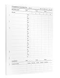 KOMPASS® Trainingstagebuch/Workout-Journal | 30 DIN-A5-Einlagen für Ringbuchplaner zur...