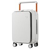 mixi Gepäckkoffer mit Laptoptasche vorne, breiter Griff, Rollkoffer, PC-Hartschale mit...