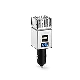 Technaxx Auto Luftreiniger mit Ionisator & 2×USB Ladeanschlüssen – Entfernt Gerüche, Rauch,...
