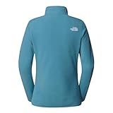 THE NORTH FACE Damen 100 Glacier 1/4 Zip Sweatshirt, Algae Blue, XS