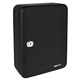 Amazon Basics Schlüsselkasten für 48 Schlüssel, Stahl, abschließbar, Schwarz, 19.99 D x 17.78 W...