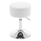 WOLTU Schminkhocker, Schminktisch Hocker, Barhocker rund, Design Hocker höhenverstellbar drehbar,...