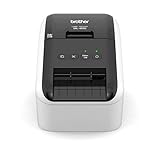 Brother QL-800 Monochrom Etikettendrucker (mit Rot-Schwarz-Druckfunktion, USB-Schnittstelle,...