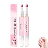 2-in-1 Nagelhautölstift, Nagelhautentferner Stift, Nagelhautschieber-Ölstift mit Quarzspitze, Nail...