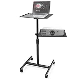 Duronic WPSLS2 Beamer- und Laptopständer | Bis 10 kg | Höhe bis 100 cm | Beamertisch neigbar bis...