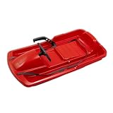 KHW | Lenkschlitten Snow Fox | Rot | 95 cm | TÜV-geprüft | inkl. Zugseil | ausgefeiltes Lenksystem...