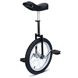 tonchean Einrad 16 Zoll Unicycle Balance Training Höhenverstellbar Einrad für Kinder Anfänger und...
