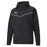 Puma Kinder teamRISE All Weather JKT Jr Windbreaker, Black White, 176