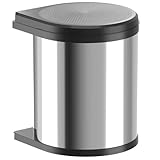 Hailo Abfallsammler Mono 3515031 - Einbau Schwenk Mülleimer aus Edelstahl für Küche - 15 Liter...