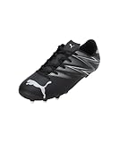 PUMA Unisex Kinder Attacanto Fg/Ag Jr Soccer Shoe, Puma Black Silver Mist, 33 EU