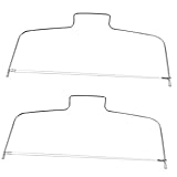 Hohopeti 2 STÜCK Edelstahl Doppeldraht Kuchen Tortenbodenteiler Einstellbarer Cake Slicer Fixator...