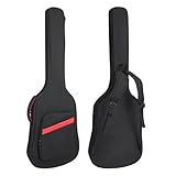 Bassgitarren Tasche 0.25in/6mm Polsterung Wasserdichtes E-Bass Case, E-Bass Gig Bag Rucksack mit...