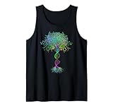 Motivation Lebensbaum DNA Sommer Camping Zubehör Frieden Tank Top