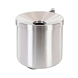 PROREGAL Runder Sicherheits-Wandaschenbecher mit Kippvorrichtung | 2 Liter, HxØ 16x16cm | Metall |...