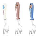 COYUN 3 Stück Kinder Besteckset, Baby Besteck Esslernbesteck ab 1 jahr, Kindergabel, Edelstahl...