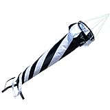 CIM Windsack - Windturbine 90 Black/White - UV-beständig und wetterfest - Ø20cm, Länge: 90cm -...