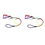 BUGUUYO 2stücke Regenbogen-hundeleine Für Kleine Hunde Verstellbares Geschirr Aus...