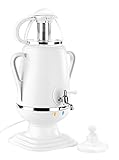 PEARL Samovar: Samowar-Teebereiter mit Glas-Teekanne, 2.300 Watt, 3,5 und 0,5 Liter (Teekanne mit...