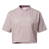 Reebok Damen Classic Archive Essentials Big Logo Crop Tee T-Shirt, Ashen Lilac, X-Groß