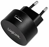 LogiLink PA0217 Fast Charging - USB Steckdosenadapter (1x USB-A, 10,5W) für...