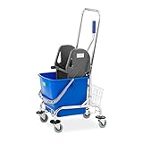 ulsonix UNICLEAN ONE30 Putzwagen mit Presse 30 L Putzwagen Reinigungswagen mit Presse Putzwagen mit...