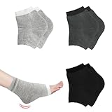 BLMHTWO 3 Paar Hornhaut Socken，Fersensocken Weich und Bequem Feuchtigkeitsspendende Socken Gel...