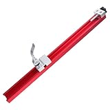 PENIKOKO Einstellbare Aluminium Schneidemaschine Basisführungsschiene für Präzises Holzfräsen...