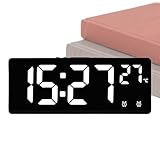 Wecker, LED-Wecker für schwere Schläfer, Einschlafhilfe, Temperaturanzeige, Schreibtischzubehör...