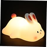 DOITOOL Niedliches Kaninchen Nachtlicht Kinderzimmerlampe Sanftes Einschlaflicht Dekoratives...