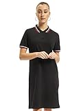 Urban Classics Damen Ladies Polo Dress Kleid, Schwarz (Black 00007), 36 (Herstellergröße: S)