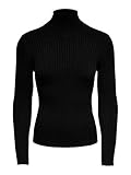ONLY Damen Struktur Rollkragen Pullover Rundhals Feinstrick Sweater Stretch Oberteil ONLKAROL NOOS,...