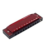 WUISOLQP Diatonische Mundharmonika C Key Blues Harp Zehn Löcher für Anfänger