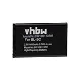 vhbw Akku kompatibel mit Nokia 100, 101, 106 Dual SIM, 1100, 1101, 1110, 1110i, 1112, 1600 Handy...