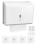 QWORK® Papiertuchspender für Zickzack und Lagenfalz Papierhandtücher, Wandmontage ohne Bohren,...