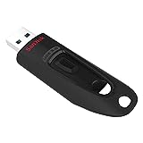 SanDisk 64GB Ultra USB Flash Drive USB 3.0 Up to 130 MB/s Read, Black, (Pack of 1)