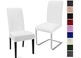 Stuhlhussen 2er Set Stuhlbezüge Moderne Stretch Stuhlhussen Universal Husse Abnehmbare Stuhlbezug...
