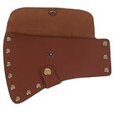 NUOBESTY Axtschutzhülle Outdoor aus Robustem Wasserdichtem PU Große Campingaxt Hülle mit Sicherem...