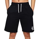 MEILONGER Badehose Jungen Badeshorts Schnelltrocknend Boardshorts mit Netzfutter Taschen und...