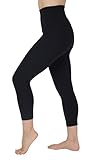 Yogalicious Capri-Leggings mit hoher Taille und Seitentaschen für Damen, Black Lux Super High Waist...