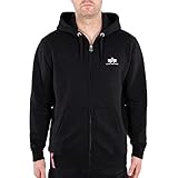 Alpha Industries Basic Zip Hoody SL Kapuzensweat für Herren Black