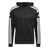 adidas Herren Squadra 21 Hoodie Kapuzenpullover, Black/White, L EU