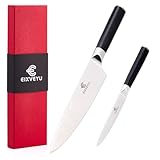 SHI BA ZI ZUO Kochmesser und Obstmesser 2-teiliges Set,Küchenmesser Set,Professionelles Kochmesser...