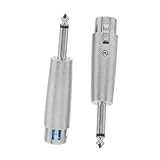 EPIGEIST 2 Stück Xlr Female Mikrofonadapter aus Metall Stabile Signalübertragung Kompatibel mit...
