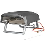 BBQ-Toro Gas Pizzaofen mit Drehfunktion | Mobiler Pizza Ofen mit Pizzastein | 8,5 kW | Gasofen,...