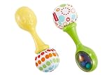 Fisher-Price Rumba-Rasseln - Set aus 2 Rasseln mit bunten Perlen und weichen Griffen, fördert die...