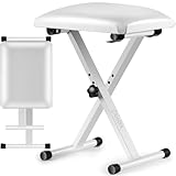 CAHAYA keyboardbank 3-Fach höhenverstellbar klavierbank klappbarer Klavierhocker X-förmig Klavier...