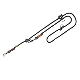 TRIXIE Hundeleine BE NORDIC V-Leine S–M, 2,00 m ø 8 mm in dunkelgrau/braun - verstellbare...