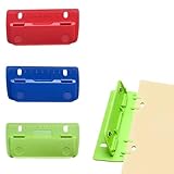3 Stück locher für ordner locher klein Taschenlocher, Mini-Taschenlocher für Etikettenbindung,...