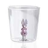 Durdiiy dekorierten Wassergläsern, 400ML Trinkgläser mit Kleine Ente Muster Dekoration,...