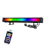 RGB LED Strahler, 36W Wallwasher Licht, LED Bar Lichteffekte IP67 Wasserdicht mit APP Kontrolle...